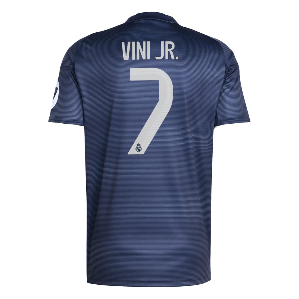 Real Madrid adidas Away Shirt 2025-26 with Vini Jr. 7 printing