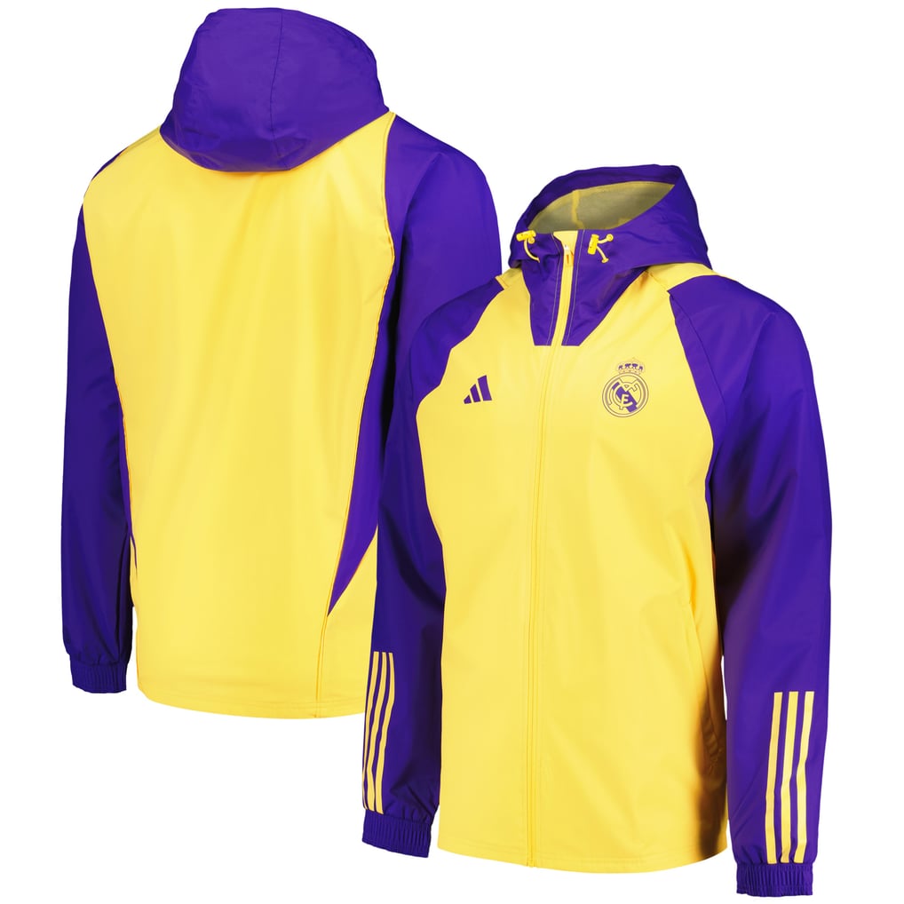 Real Madrid adidas Training All Weather Jacket Yellow