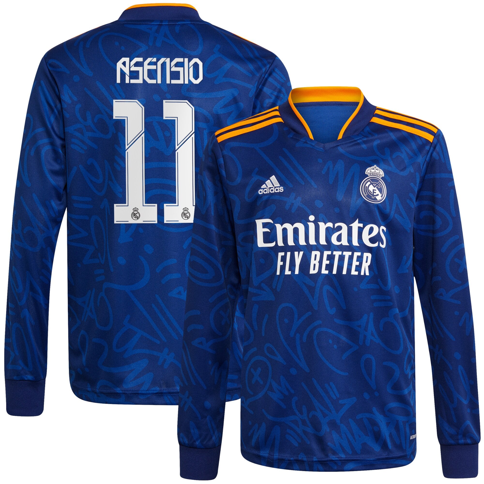 Real Madrid Away Shirt 2021-22-Long 