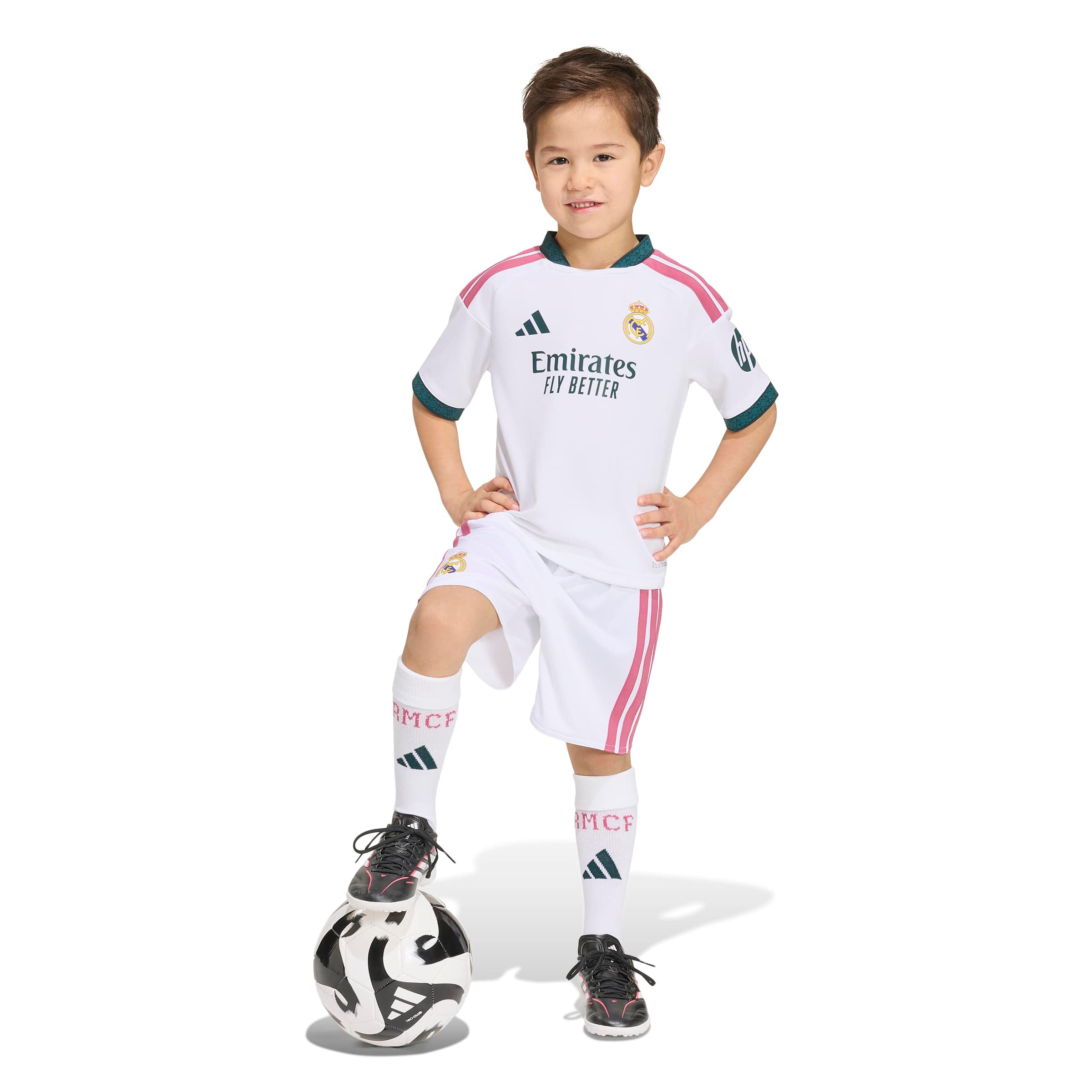 Ensemble réplique blanc du Real Madrid adidas pour tout-petit