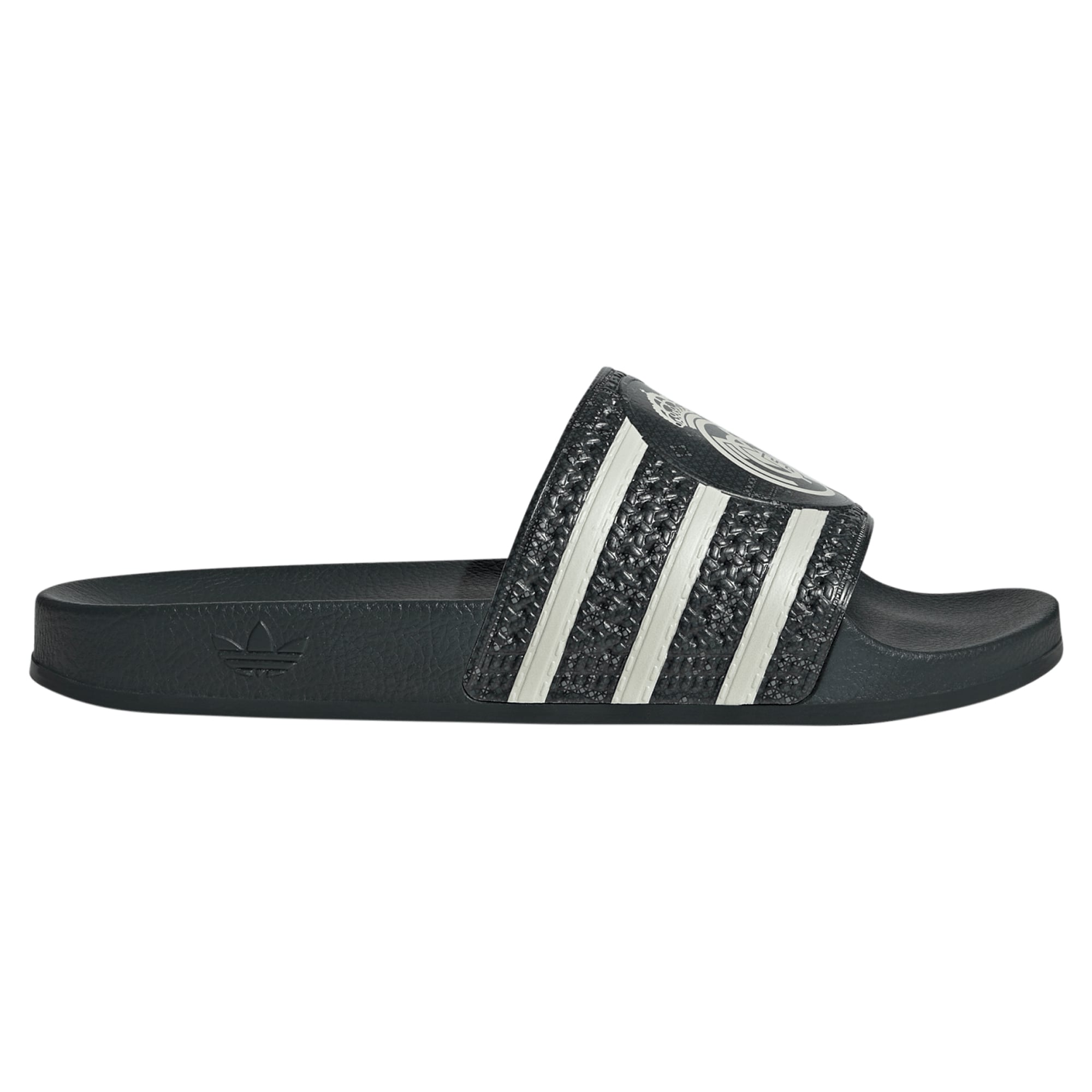 Sandales unisexes adidas Real Madrid noires à logo trèfle extérieur 2026/27