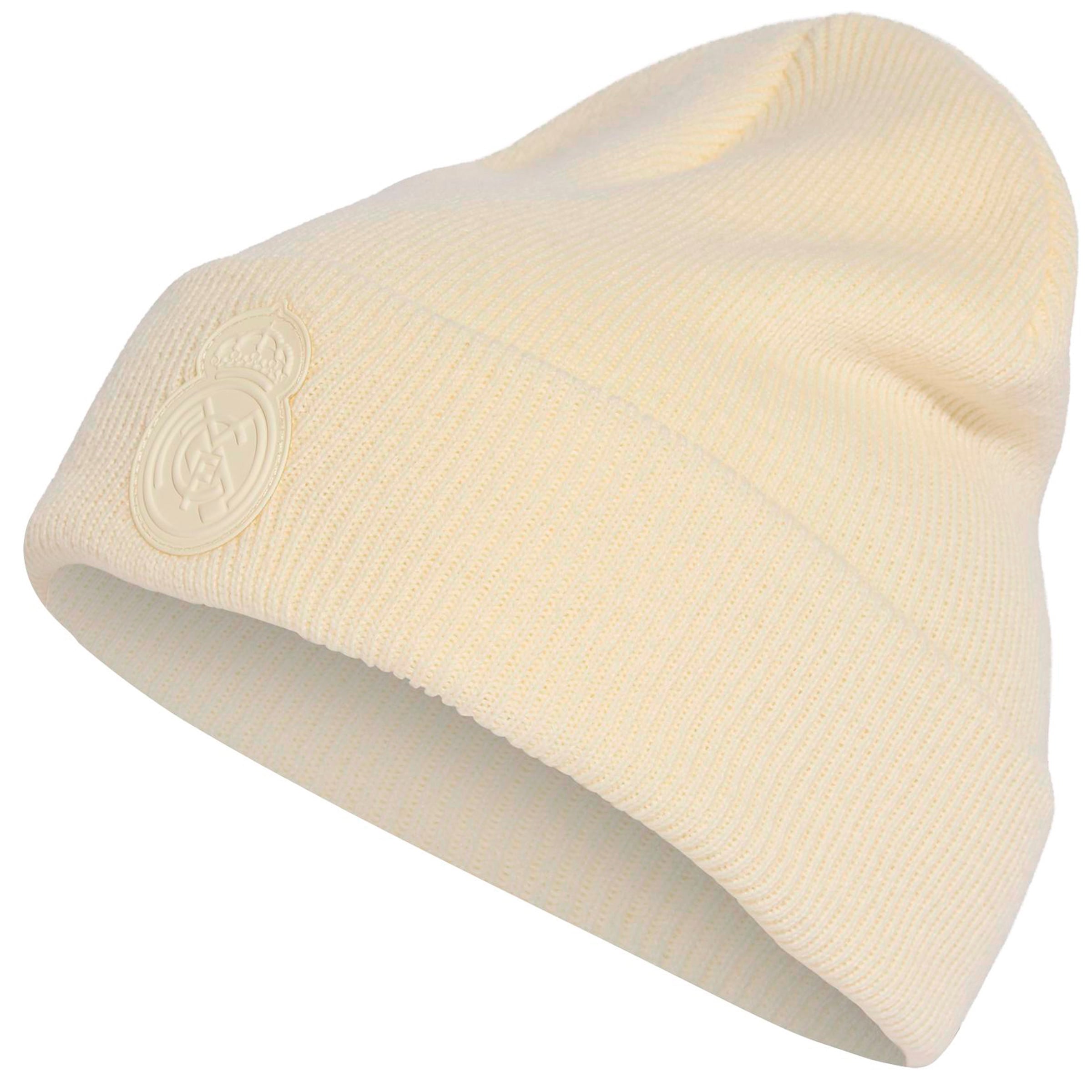Unisex adidas Cream Real Madrid Cuffed Knit Hat