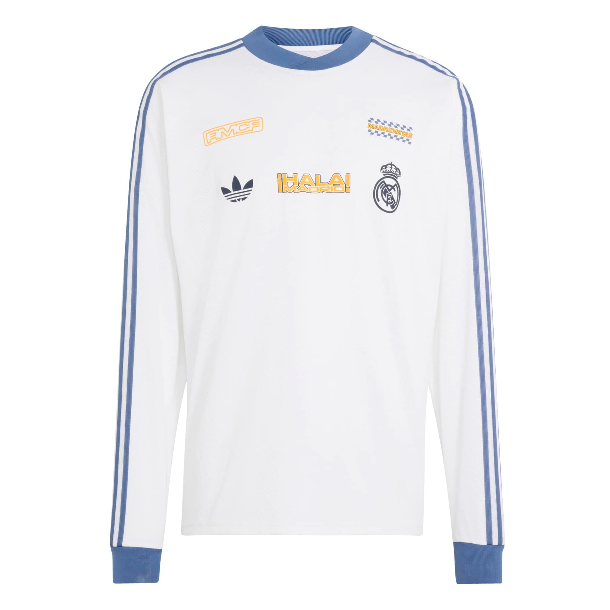 Maillot unisexe adidas blanc Real Madrid Lifestyler à manches longues