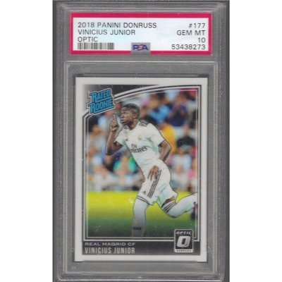 Vinicius Junior Signed Card 2018-19 Panini Donruss RC Rookie #177 
