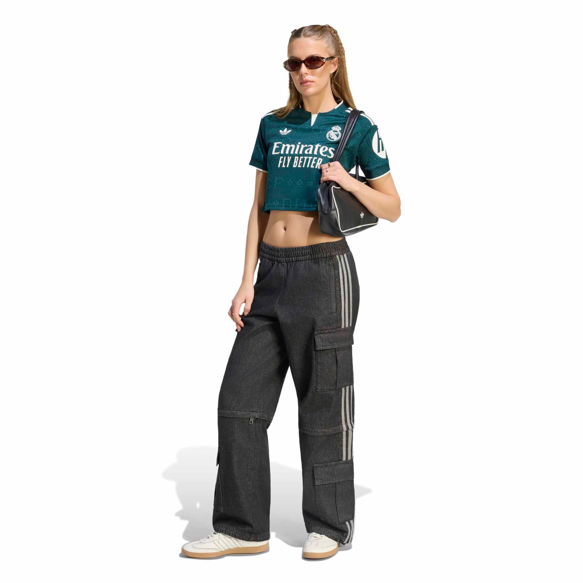 Women's adidas Green Real Madrid 2026/27 Away Cropped Replica Jersey