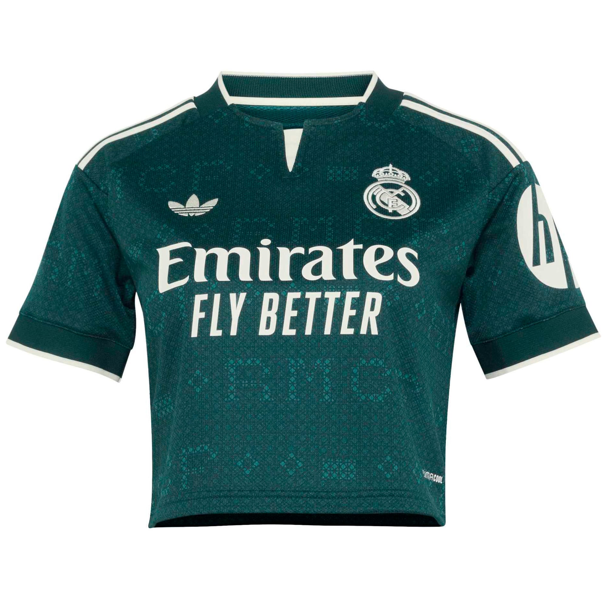 Women's adidas Green Real Madrid 2026/27 Away Cropped Replica Jersey