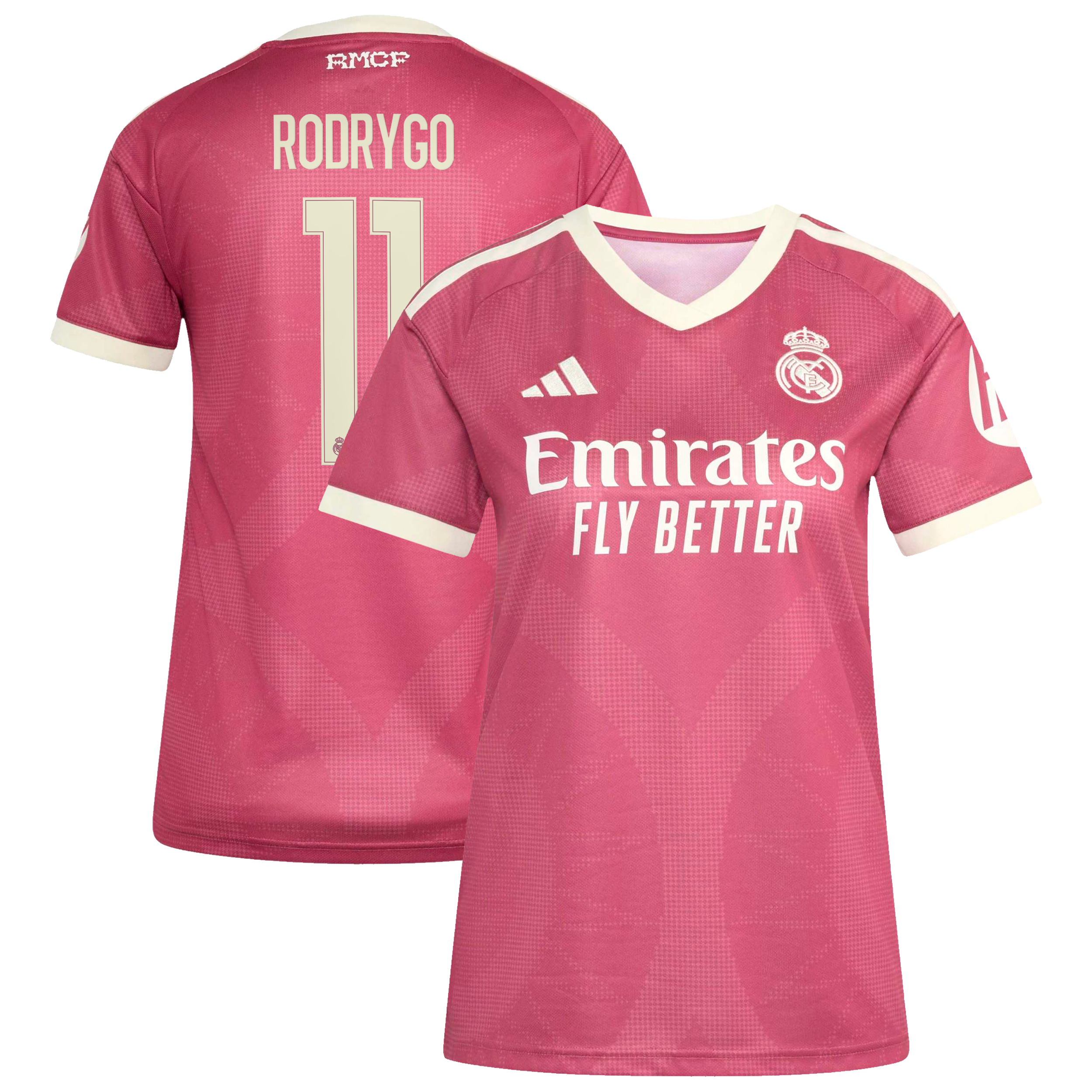 Maillot réplique troisième adidas Rodrygo rose Real Madrid 2026/27 pour femme