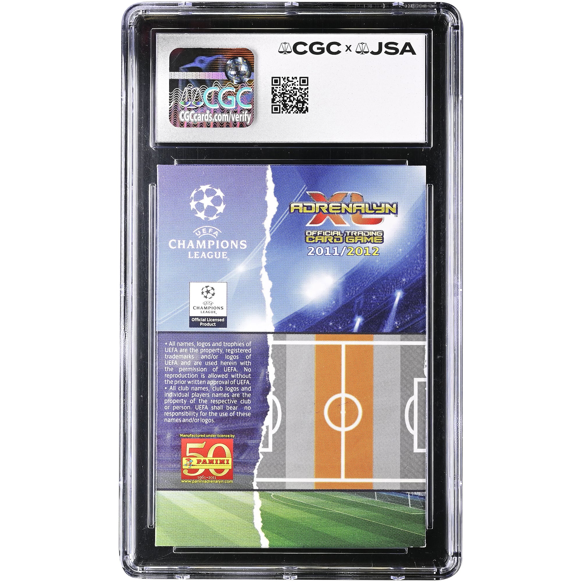 Xabi Alonso Real Madrid Autographed 2011-12 Panini Adrenalyn XL UEFA CL Fans' Favourites #NNO CGC Authenticated 9/10 Card