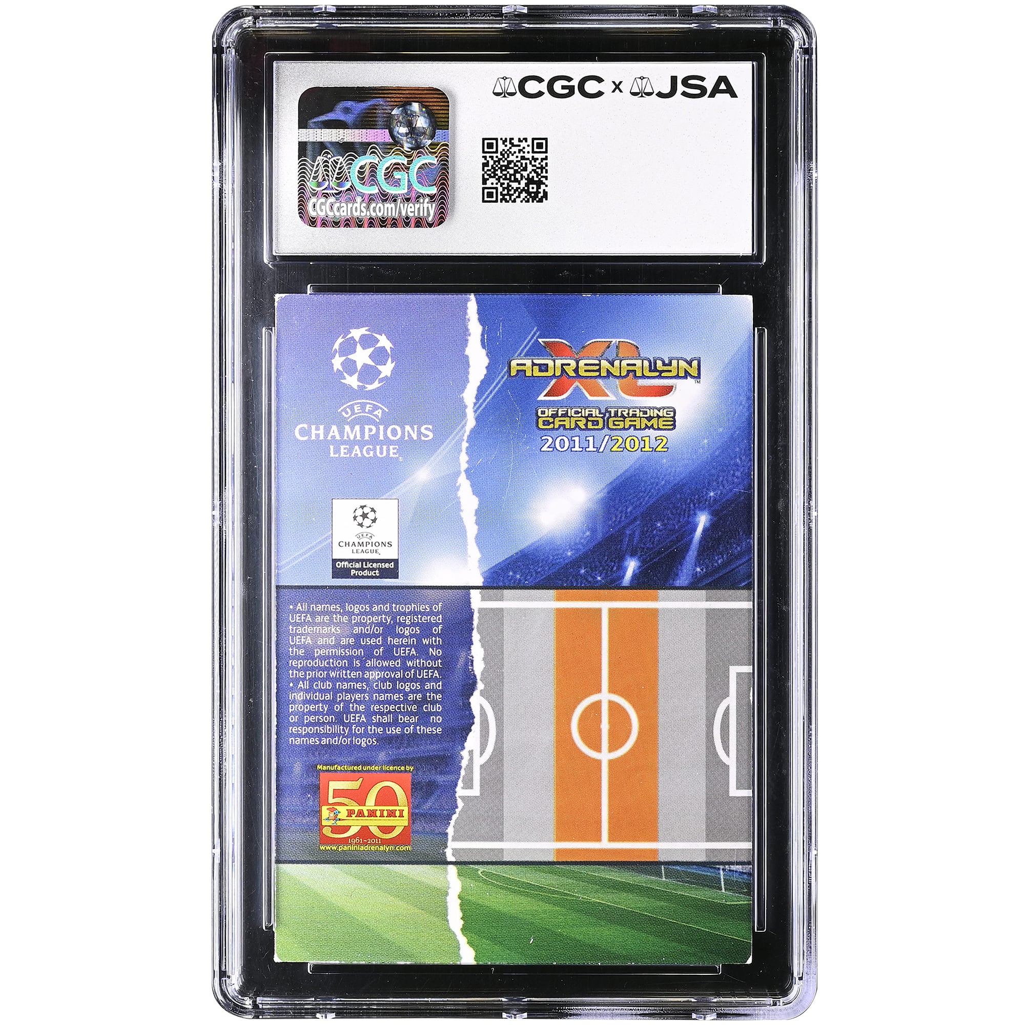 Xabi Alonso Real Madrid Autographed 2011-12 Panini Adrenalyn XL UEFA CL Fans' Favourites #NNO CGC Authenticated Auto 10 Card