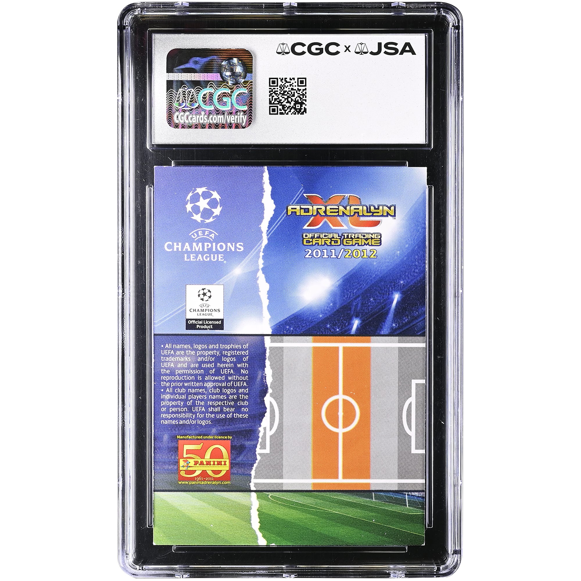 Xabi Alonso Real Madrid Autographed 2011-12 Panini Adrenalyn XL UEFA CL #NNO CGC Authenticated Auto 10 Card