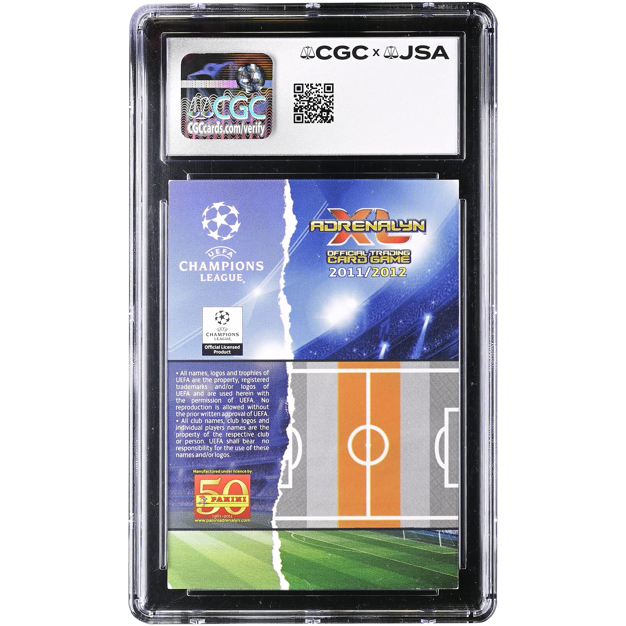 Xabi Alonso Real Madrid Autographed 2011-12 Panini Adrenalyn XL UEFA CL #NNO CGC Authenticated Card