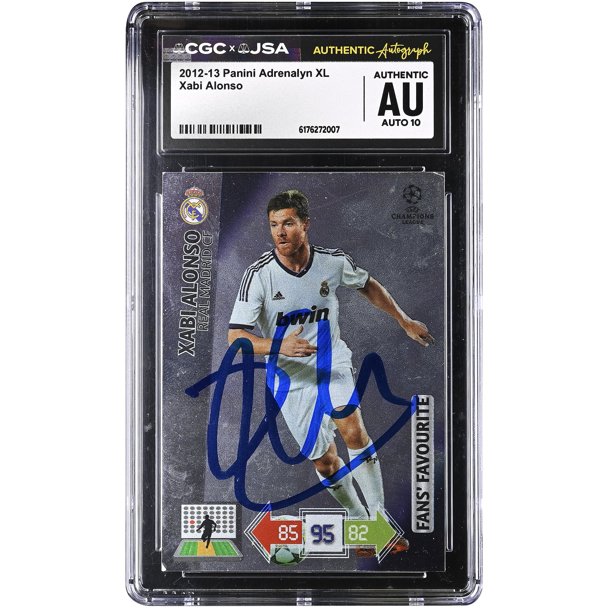 Xabi Alonso Real Madrid Autographed 2012-13 Panini Adrenalyn XL #NNO CGC Authenticated Auto 10 Card