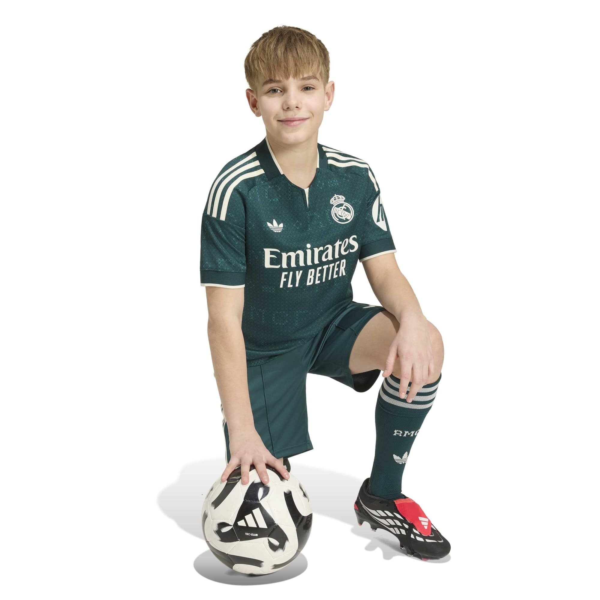 Youth adidas Green Real Madrid 2026/27 Away Replica Jersey