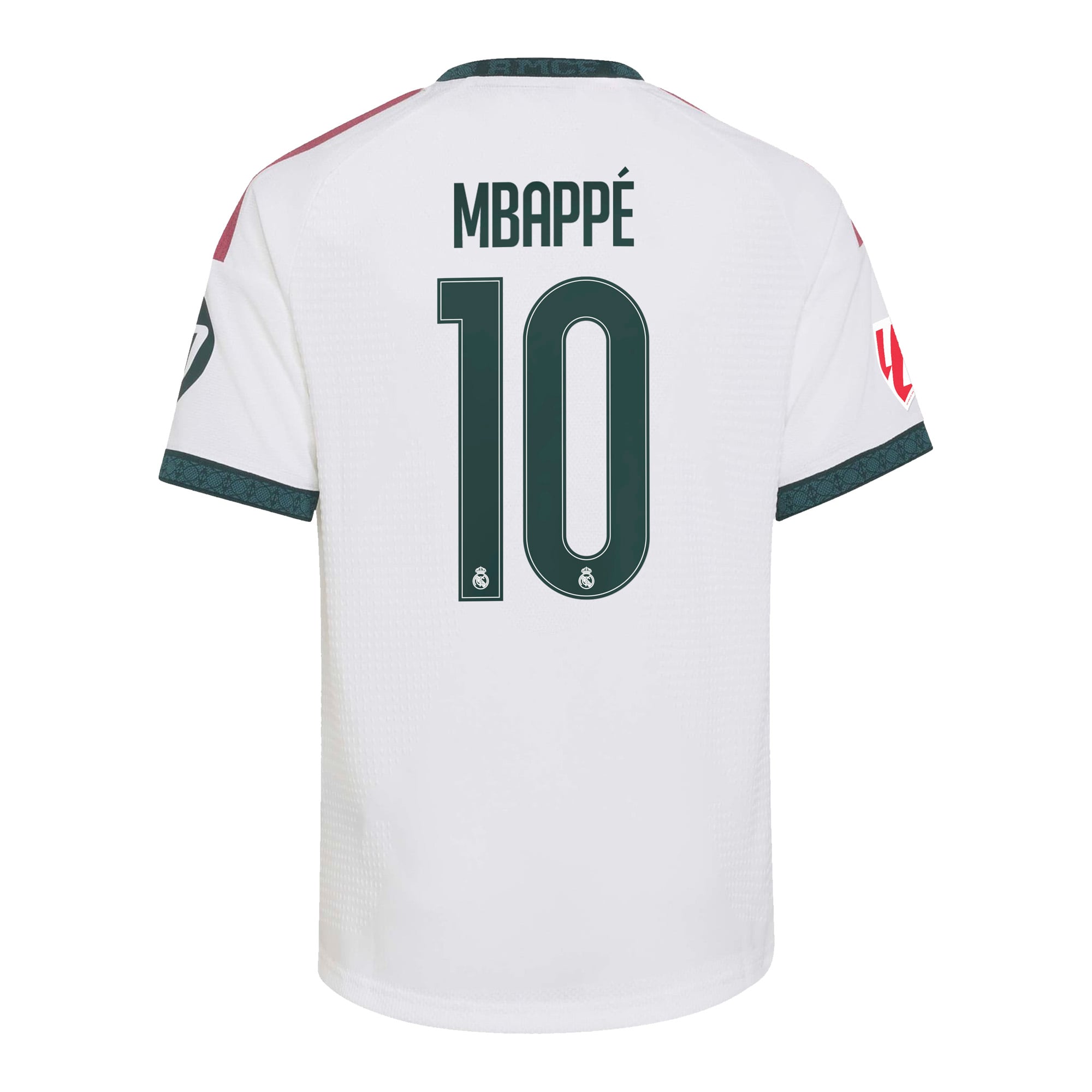 Maillot domicile authentique adidas Kylian Mbappé blanc Real Madrid 2026/27 pour enfant