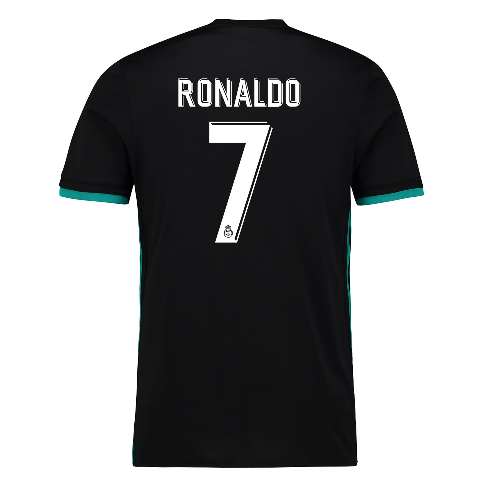 Ronaldo Real Madrid adidas Youth 2017/18 Away Replica Patch Jersey