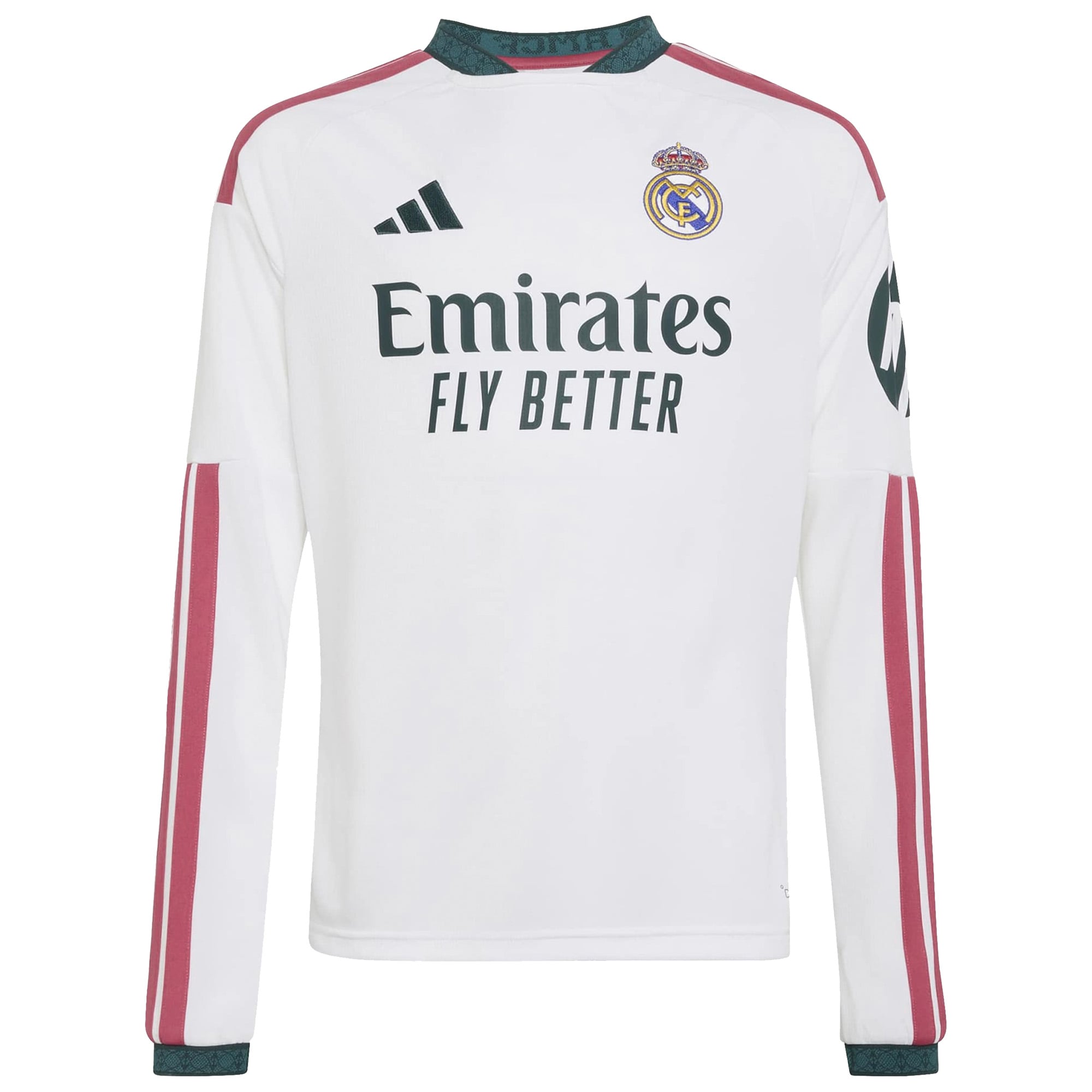 Maillot domicile réplique manches longues adidas Vini Jr. blanc Real Madrid 2026/27 pour enfant