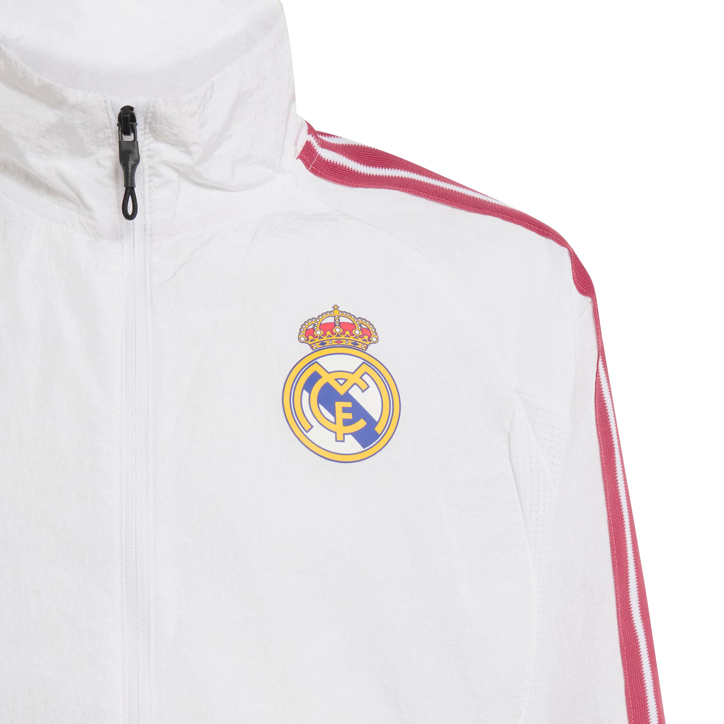 Youth adidas White Real Madrid 2026 Full-Zip Anthem Jacket