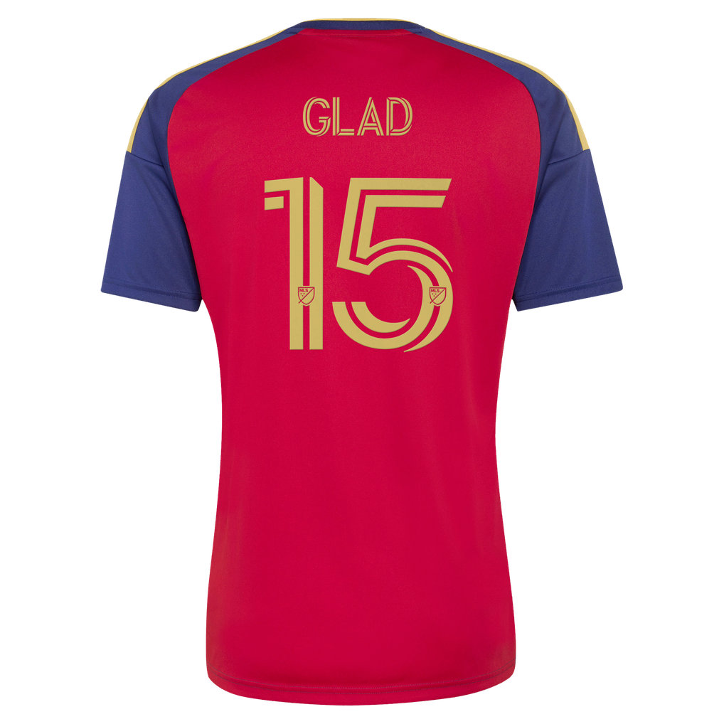 Men's Real Salt Lake Justen Glad adidas Red 2026 The Switchback Replica ...