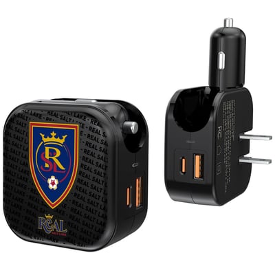 Real Salt Lake Text Backdrop Design USB Charger