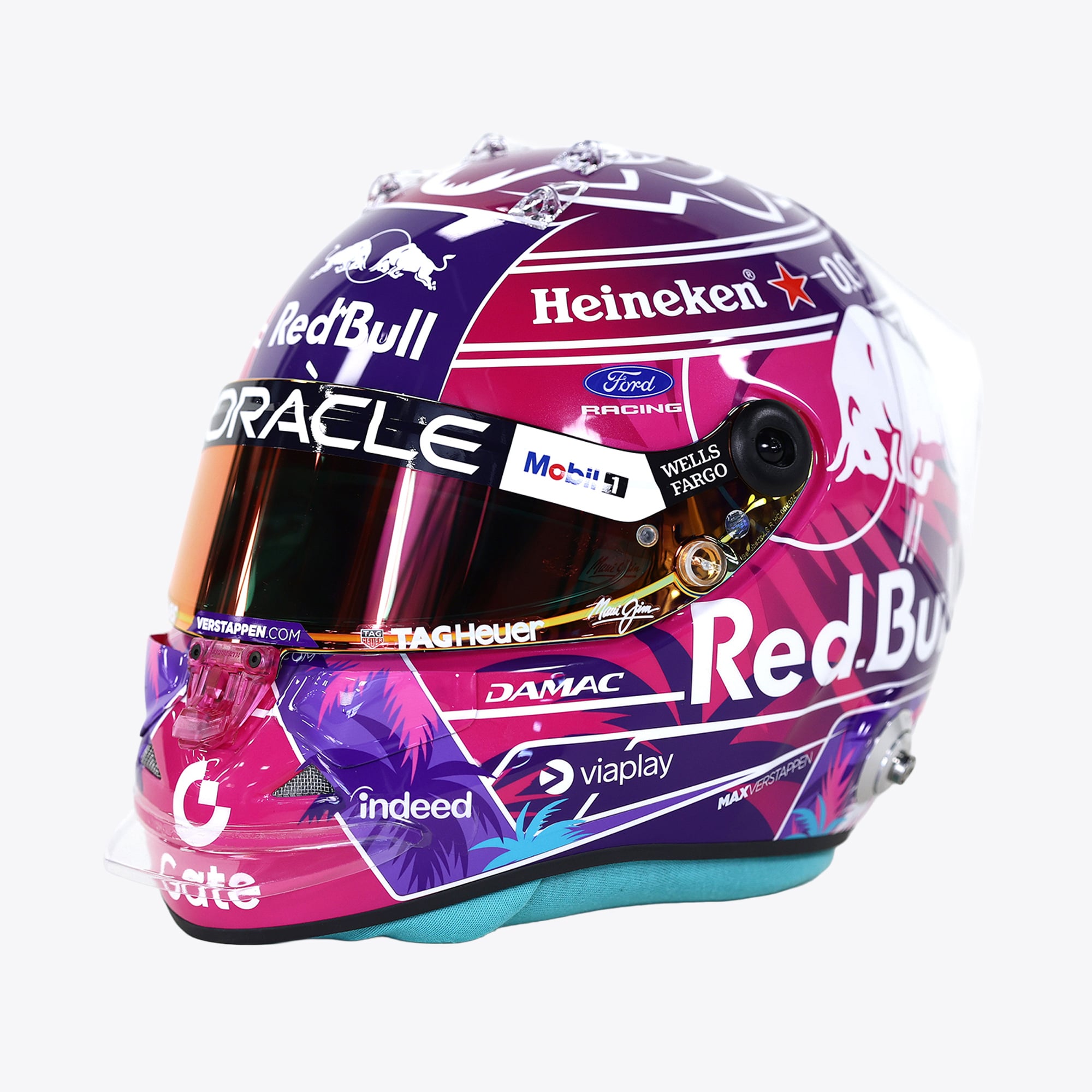 Max P Model Max Verstappen Red Bull Racing 2026 Miami GP Helmet- 1:2 Model