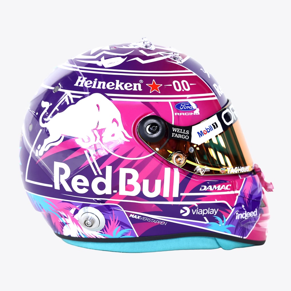 Max Verstappen Red Bull Racing 2026 Miami GP Helmet- 1:4 Model