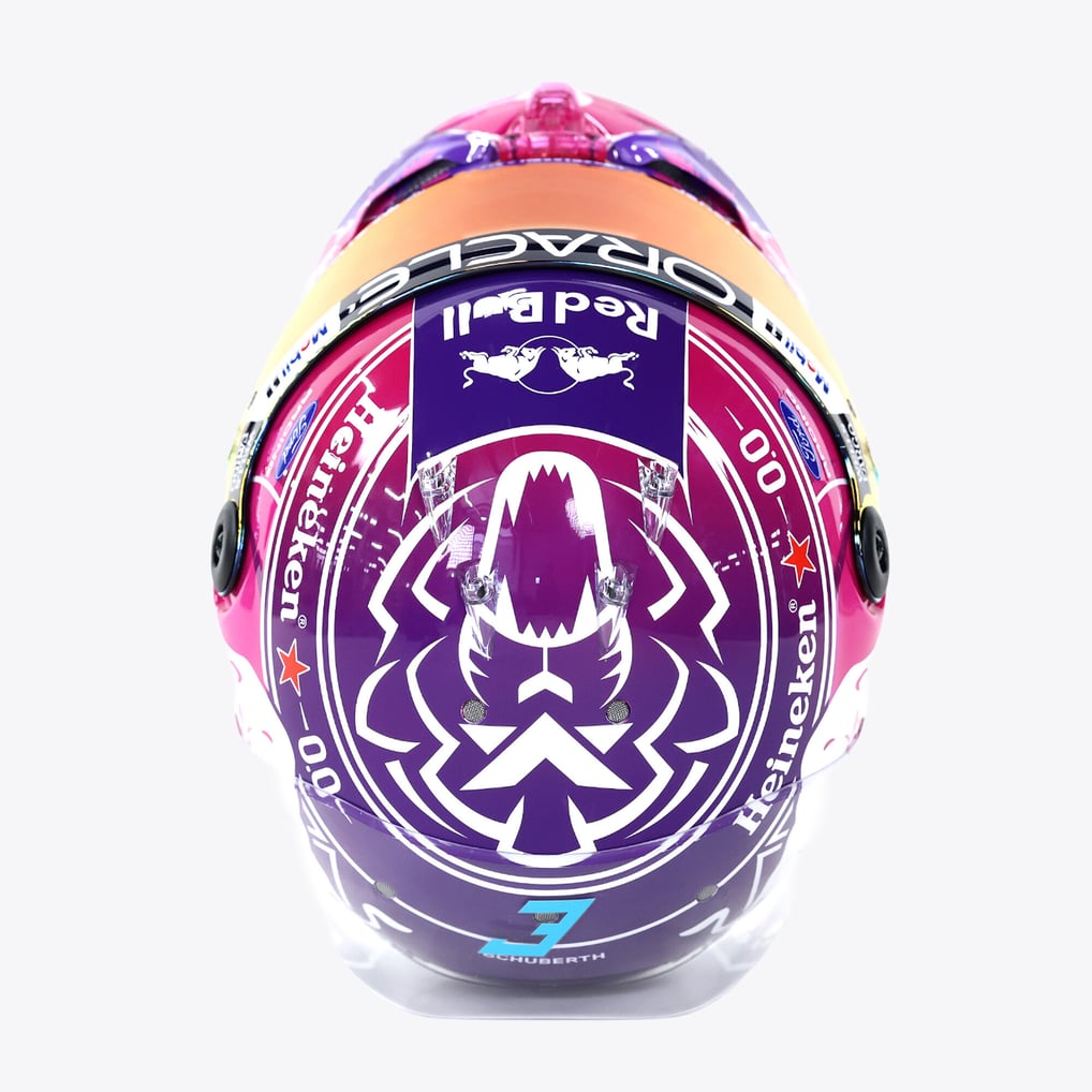 Max P Model Max Verstappen Red Bull Racing 2026 Miami GP Helmet- 1:4 Model