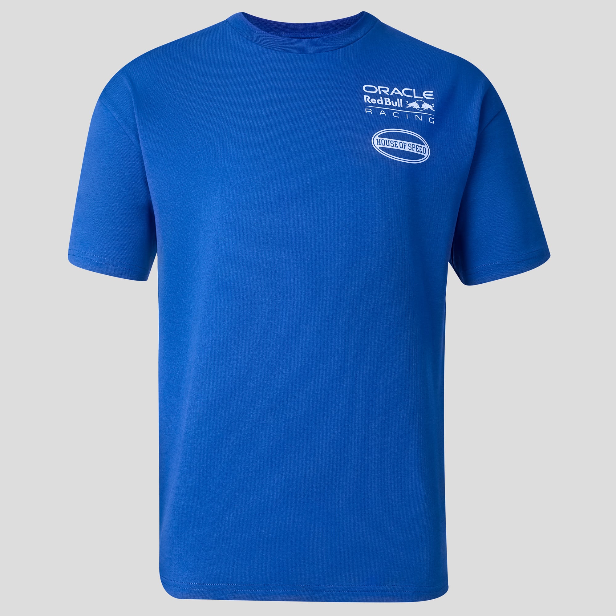 Men's Castore Blue Red Bull Racing Americana Varsity T-Shirt