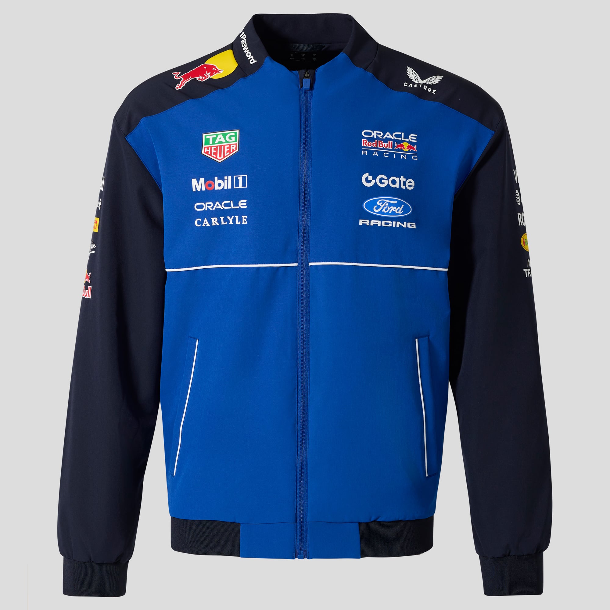 Veste bomber réplique Red Bull Racing bleu Castore pour homme