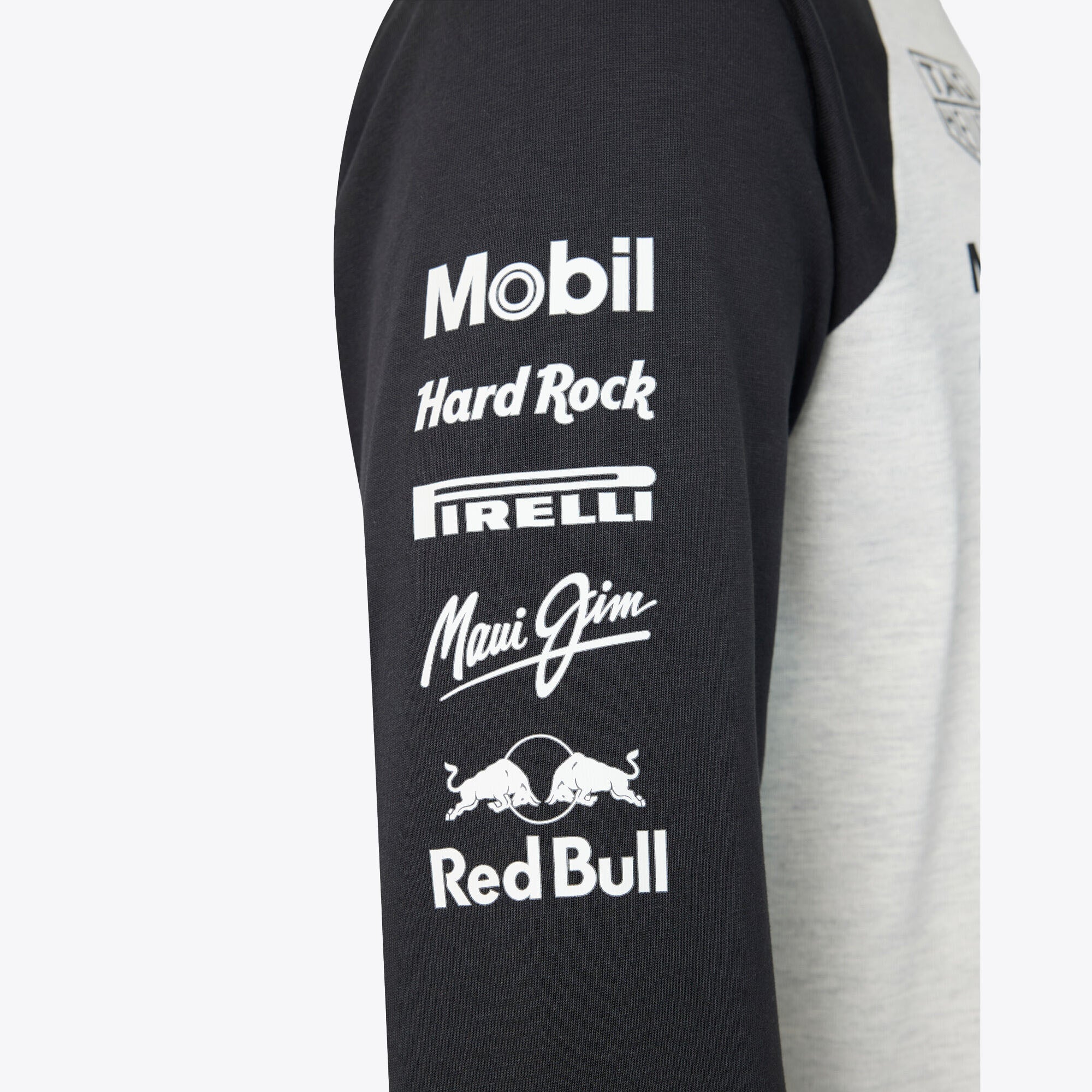 Men's Castore White Red Bull Racing Classic Raglan Long Sleeve T-Shirt