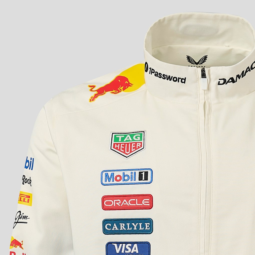 Men's Cream Red Bull Racing 2026 United States Grand Prix Full-Zip ...