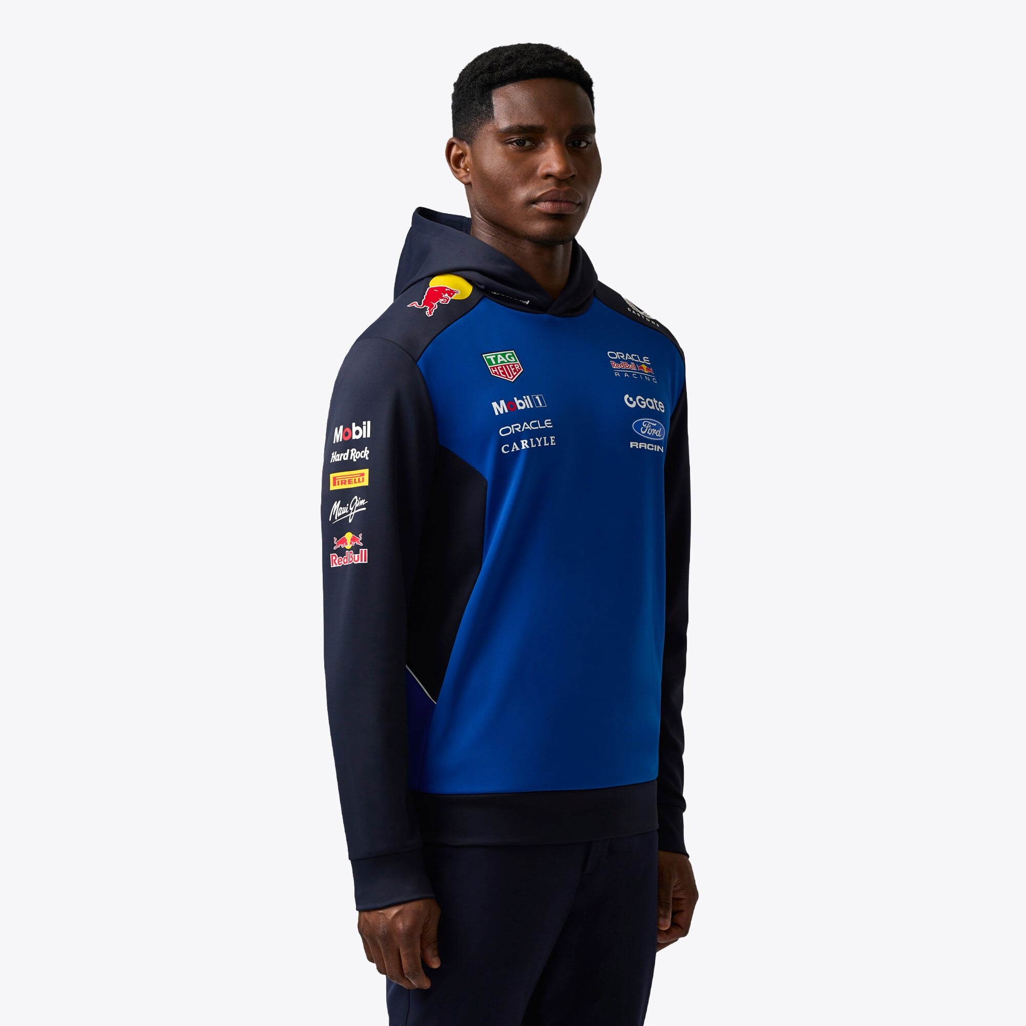 Sweat à capuche manches longues pour homme, réplique Oracle Red Bull Racing 2026, bleu marine