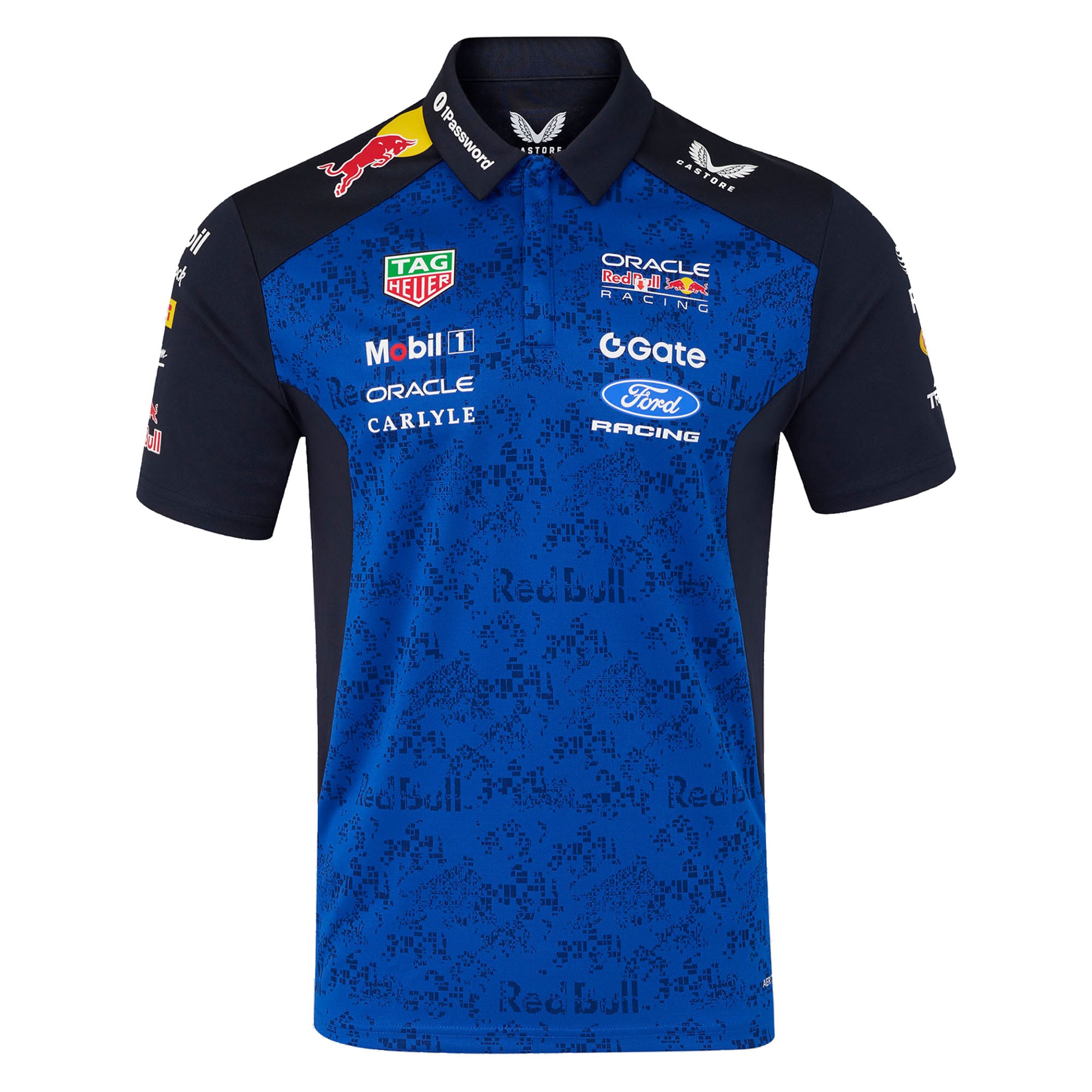 Men's Navy Oracle Red Bull Racing 2026 Replica Short Sleeve Polo Shirt