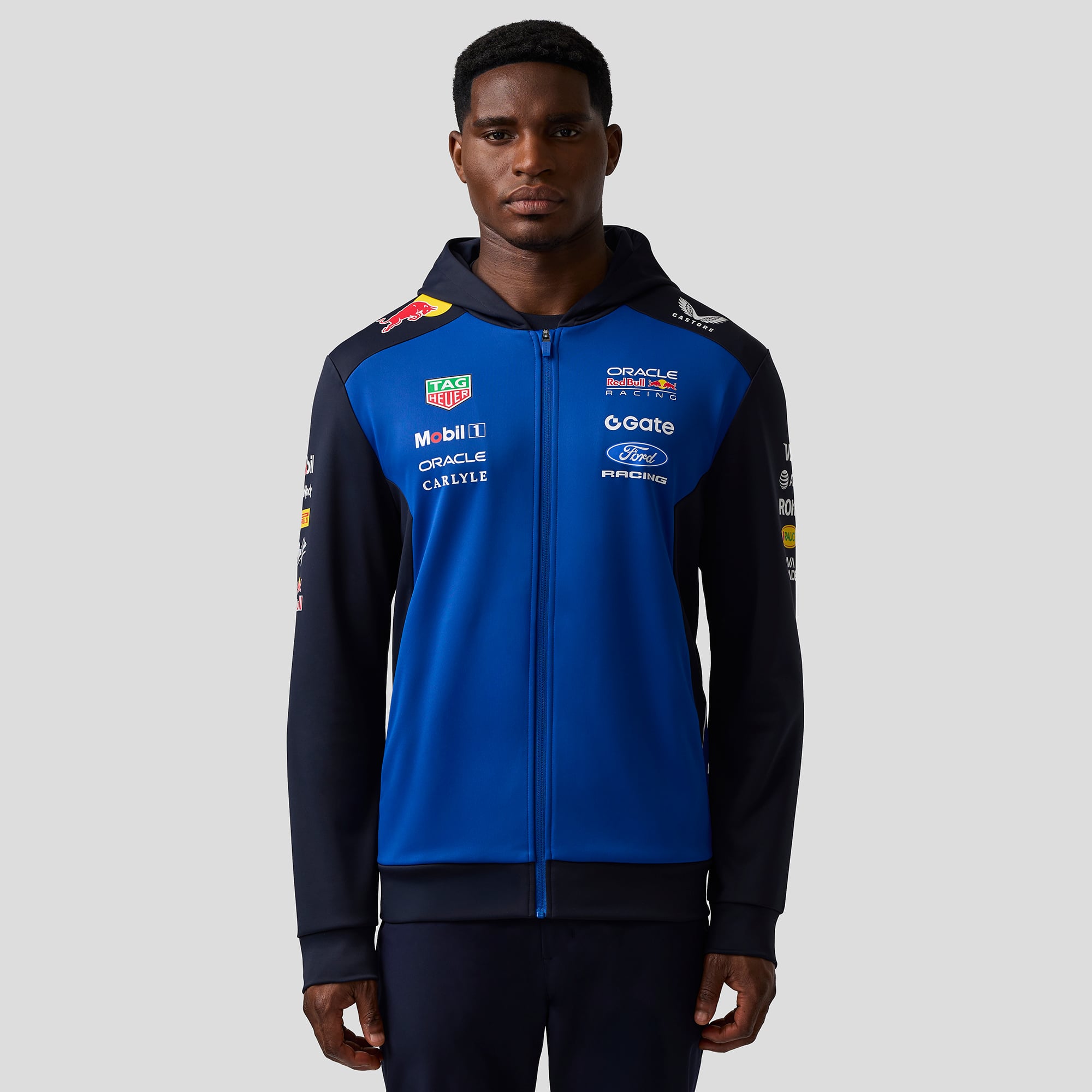 Men's Navy/Royal Red Bull Racing 2026 Replica Full-Zip Hoodie