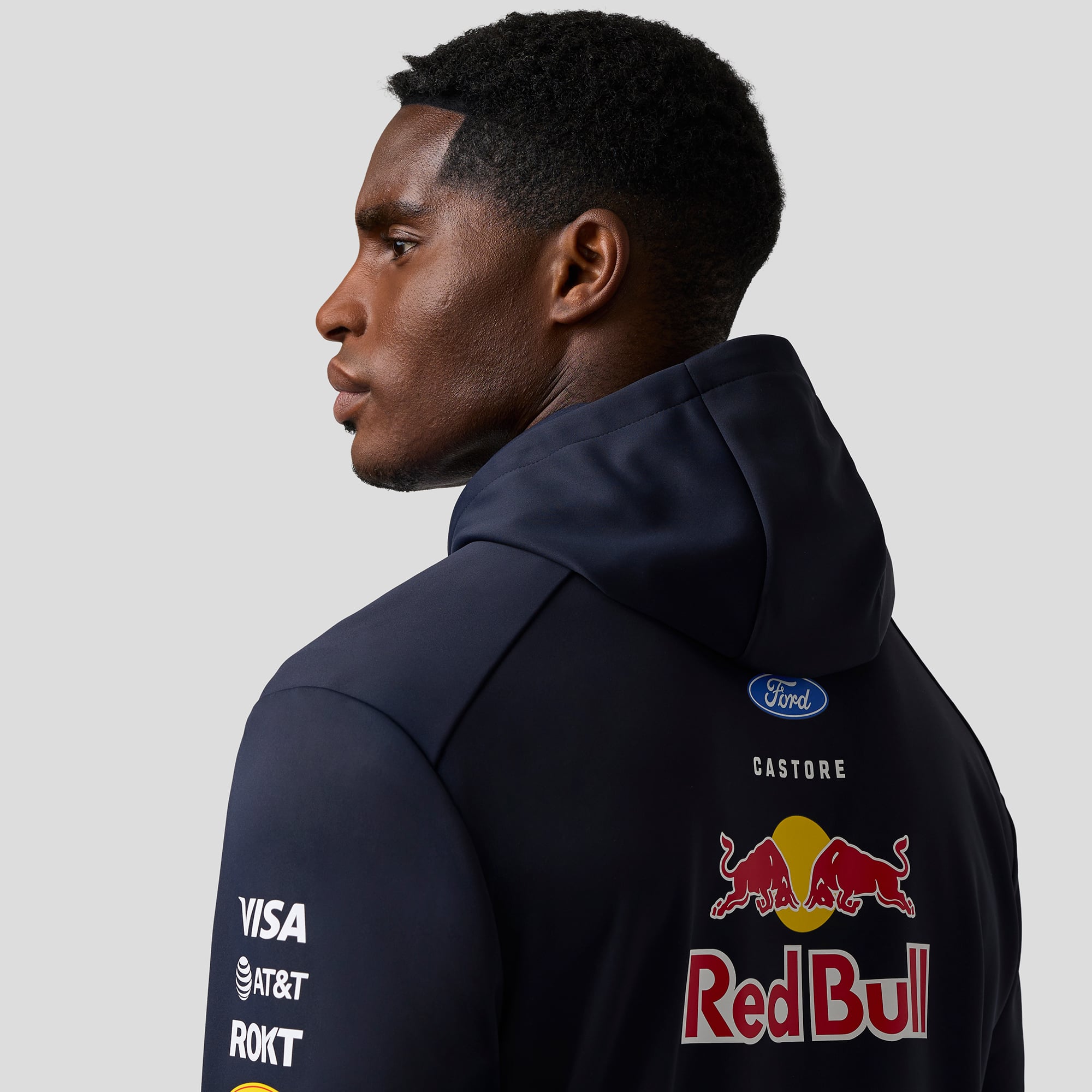 Men's Navy/Royal Red Bull Racing 2026 Replica Full-Zip Hoodie