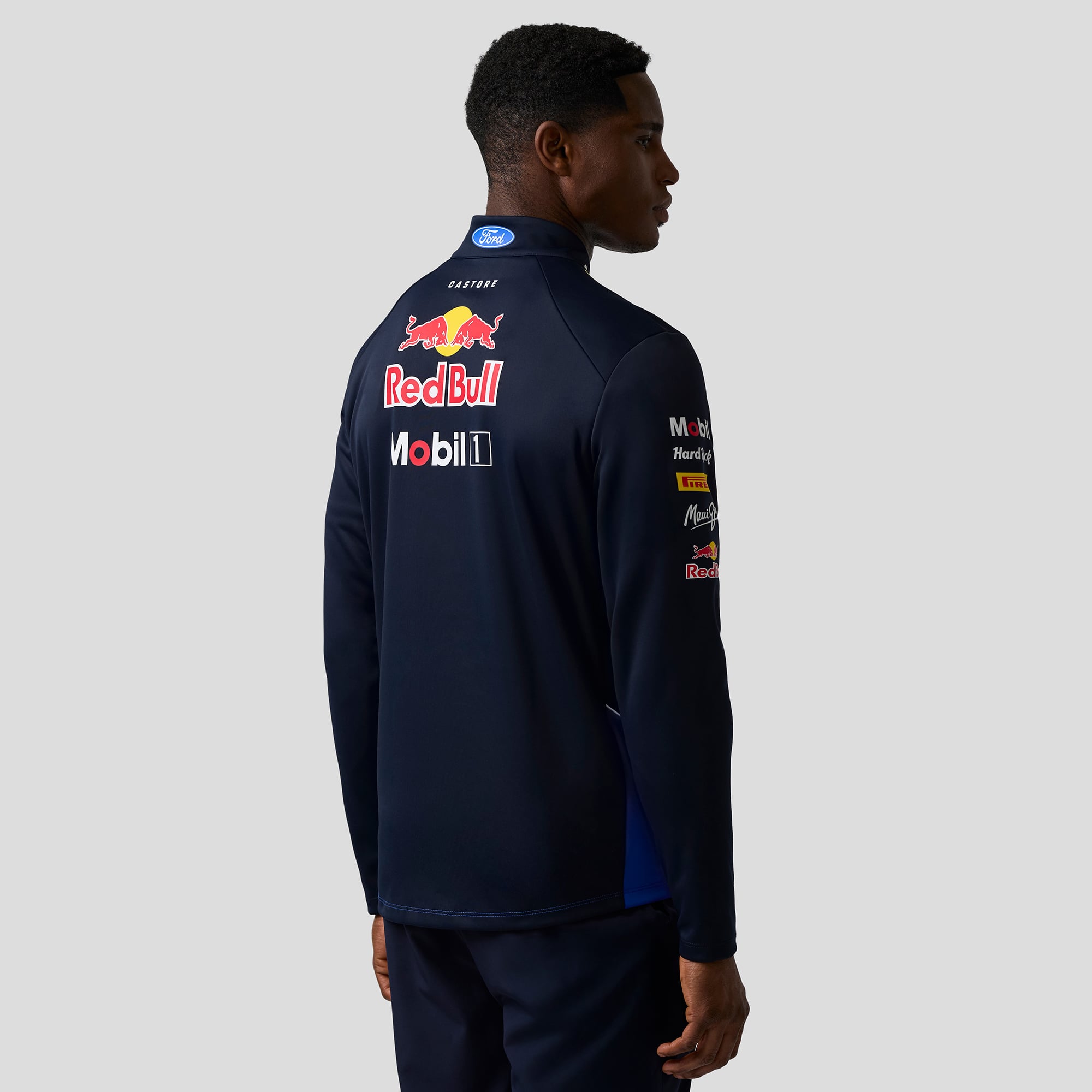 Men's Navy/Royal Red Bull Racing 2026 Replica Quarter Zip Midlayer Top