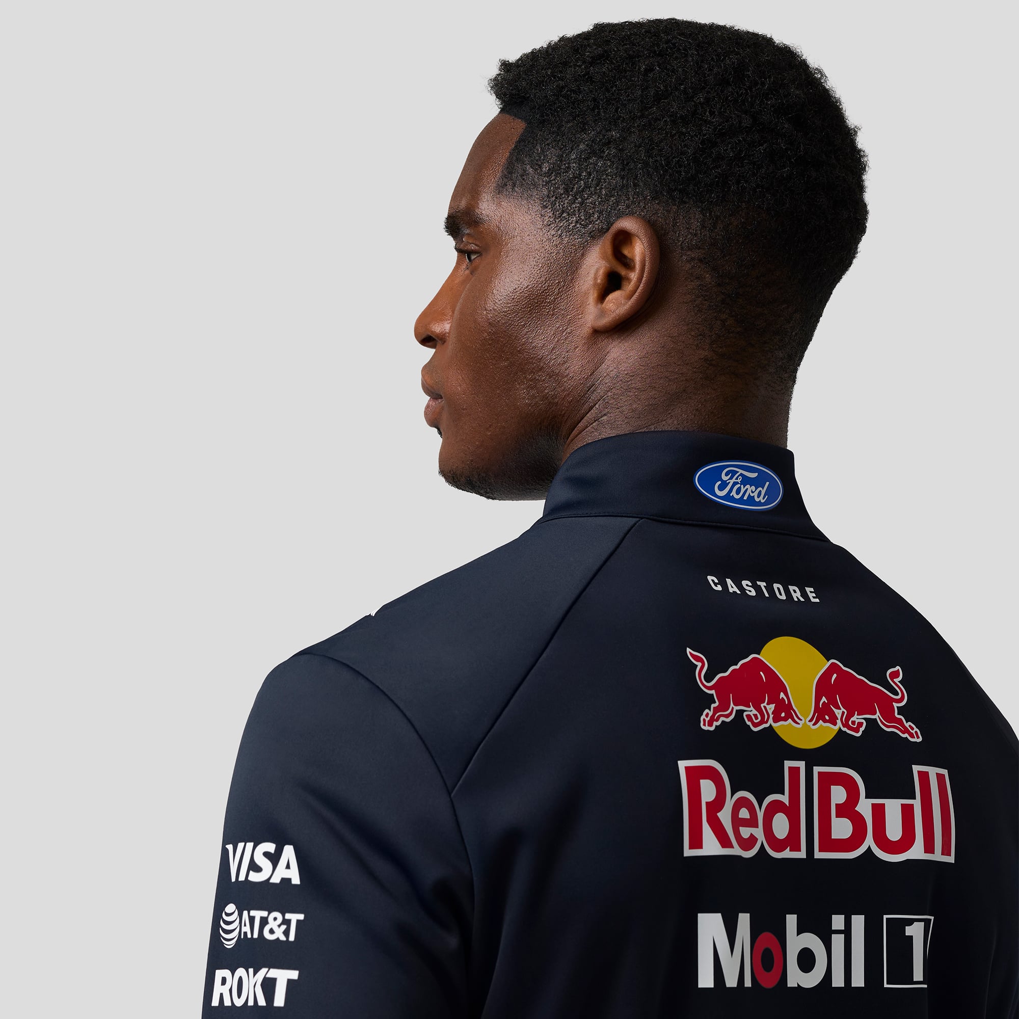 Men's Navy/Royal Red Bull Racing 2026 Replica Quarter Zip Midlayer Top