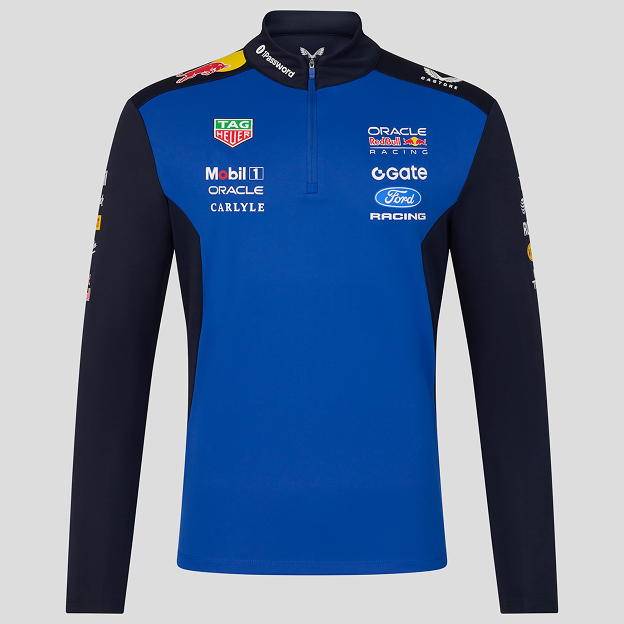 Men's Navy/Royal Red Bull Racing 2026 Replica Quarter Zip Midlayer Top