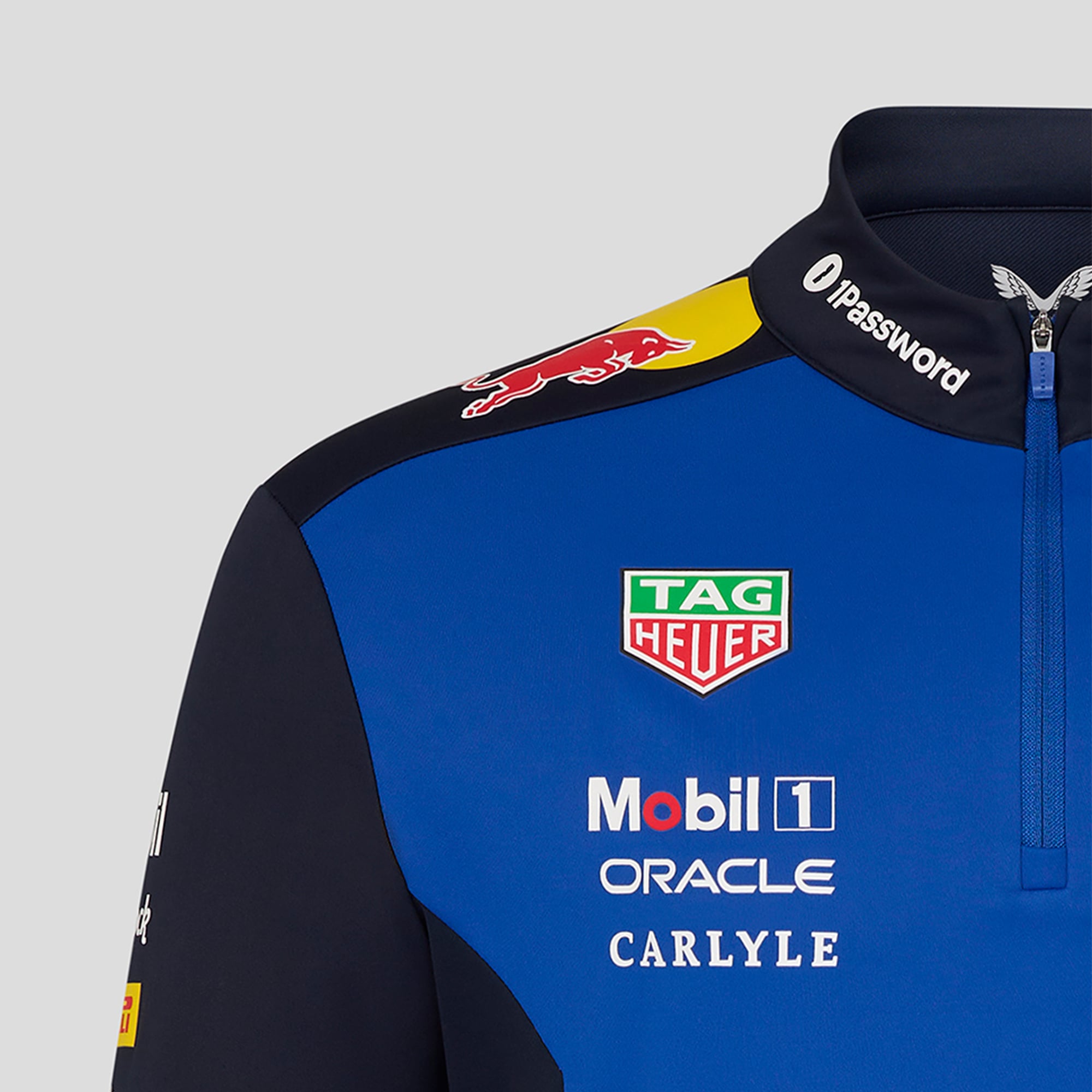 Men's Navy/Royal Red Bull Racing 2026 Replica Quarter Zip Midlayer Top