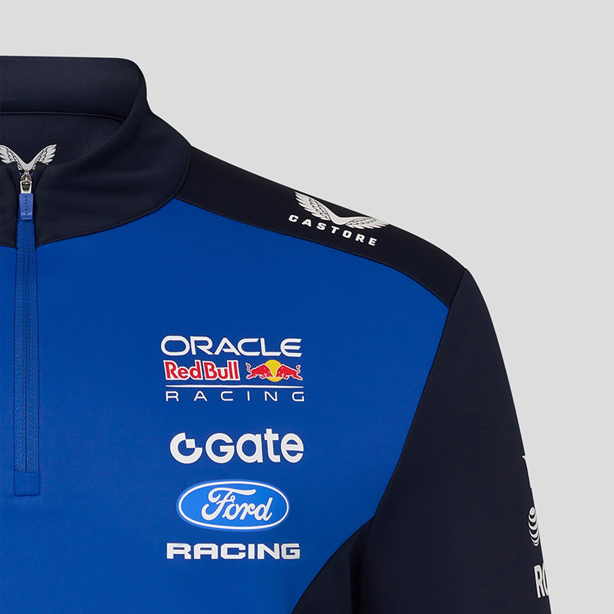 Men's Navy/Royal Red Bull Racing 2026 Replica Quarter Zip Midlayer Top