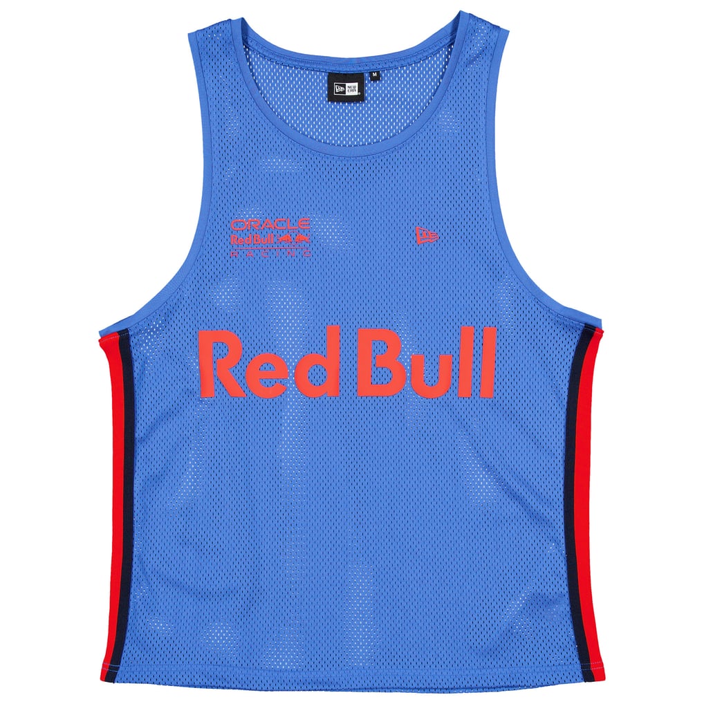 Men's New Era Blue Red Bull Racing Basketball Mesh Tank Top