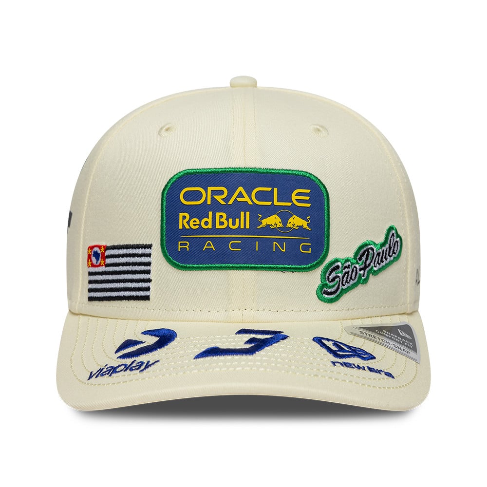 Casquette ajustable New Era crème Red Bull Racing Grand Prix de São Paulo 9SEVENTY pour homme