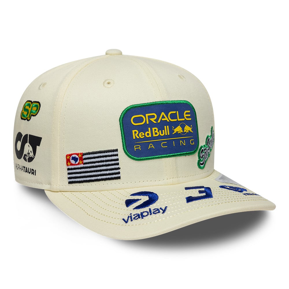 Casquette ajustable New Era crème Red Bull Racing Grand Prix de São Paulo 9SEVENTY pour homme