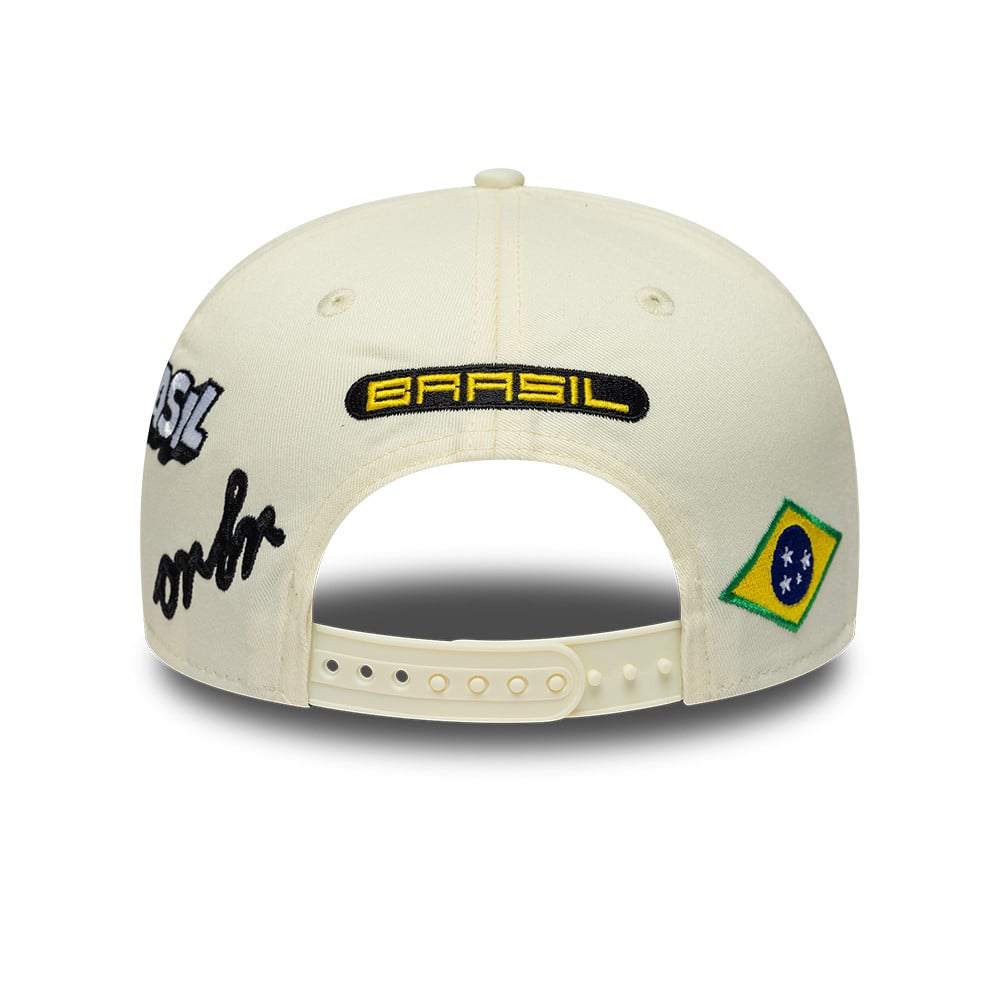 Casquette ajustable New Era crème Red Bull Racing Grand Prix de São Paulo 9SEVENTY pour homme