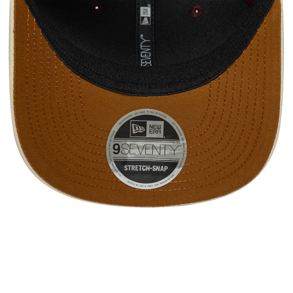 Casquette ajustable New Era Isack Hadjar bordeaux/kaki Red Bull Racing Austin Grand Prix 9SEVENTY pour homme