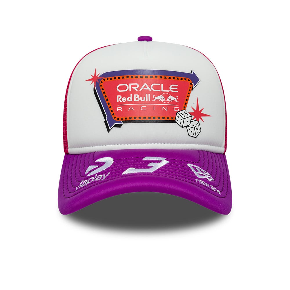 Casquette trucker ajustable New Era rose Red Bull Racing Las Vegas Grand Prix 9FORTY pour homme