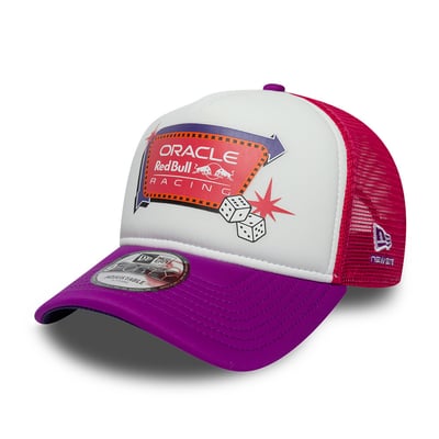 Red Bull Racing New Era Las Vegas Grand Prix 9 FORTY Adjustable Trucker Hat - White