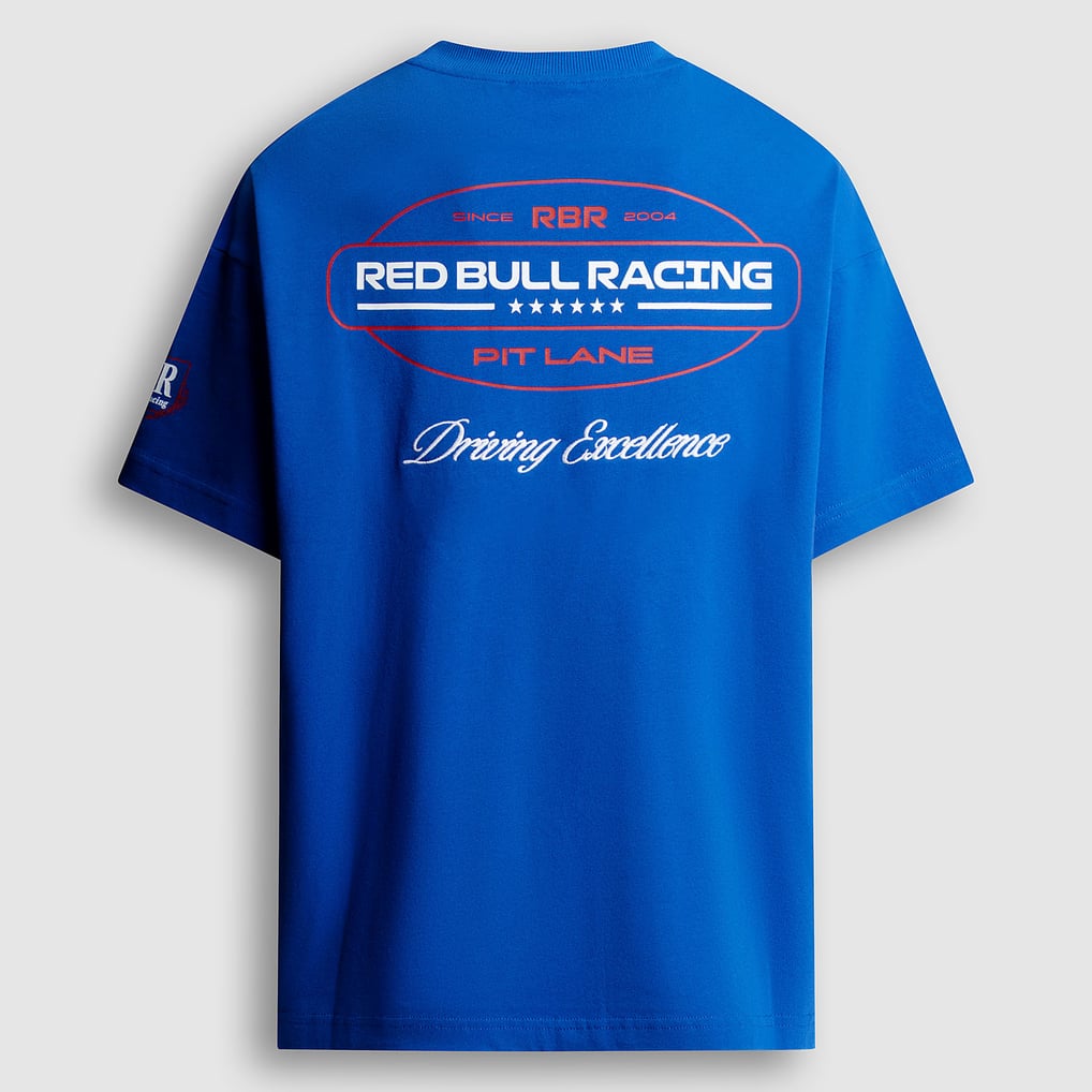 Men's Pepe Jeans Blue Red Bull Racing Speed T-Shirt
