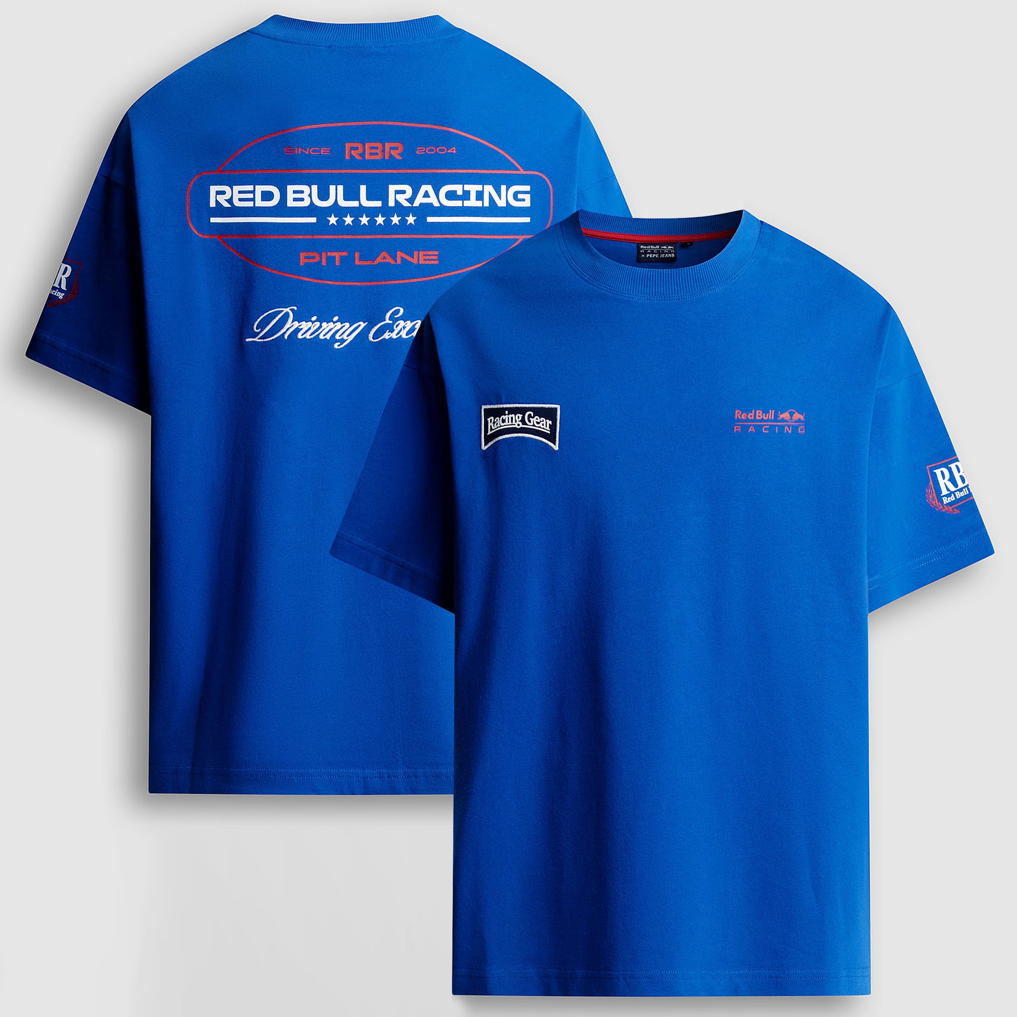 Men's Pepe Jeans Blue Red Bull Racing Speed T-Shirt