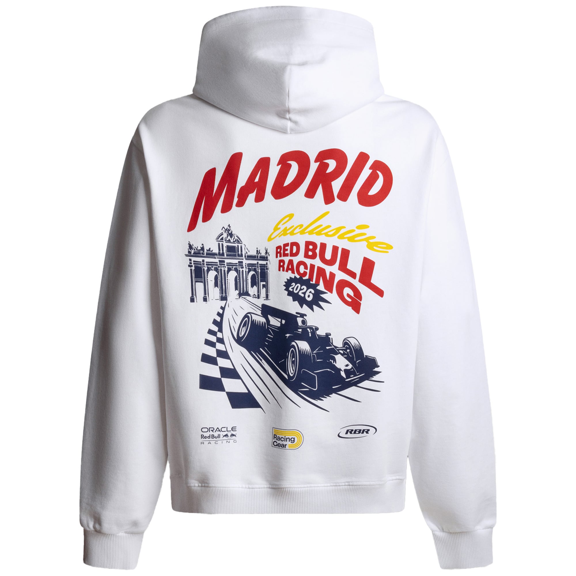 Men's Pepe Jeans White Red Bull Racing Puerta Alcala Hoodie