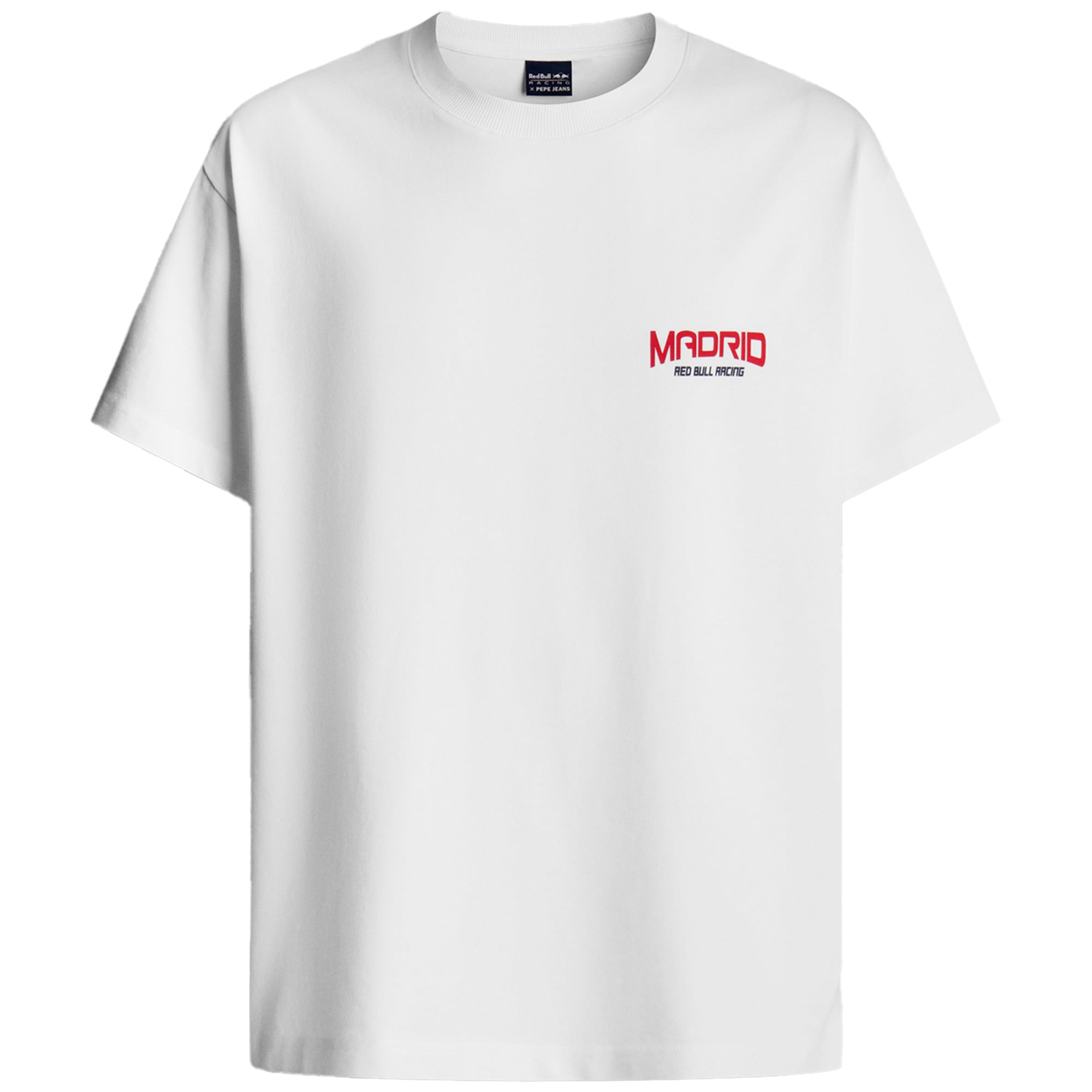 Men's Pepe Jeans White Red Bull Racing Puerta Del Sol T-Shirt